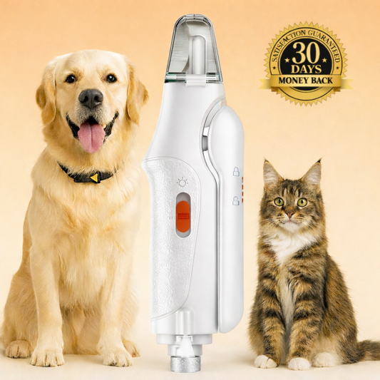 Pet nail clipper with LED light