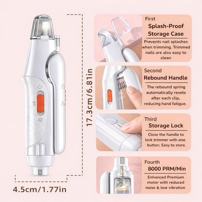 Pet nail clipper with LED light