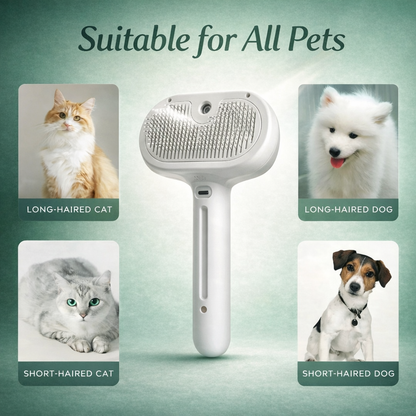 HomeFindsUS Pet Steam Hair Comb