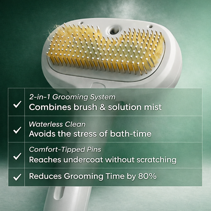 HomeFindsUS Pet Steam Hair Comb