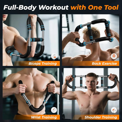 U Shape Arm Trainer Hand Gripper Non-Slip Grip 60-100lb Power Twister Bar Fitness Equipment for Gym Home Muscle Exercise