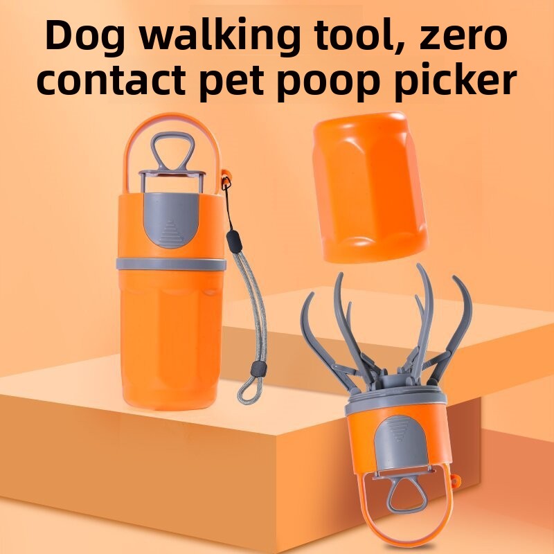 Portable Pet Waste Scooper with Bag Dispenser
